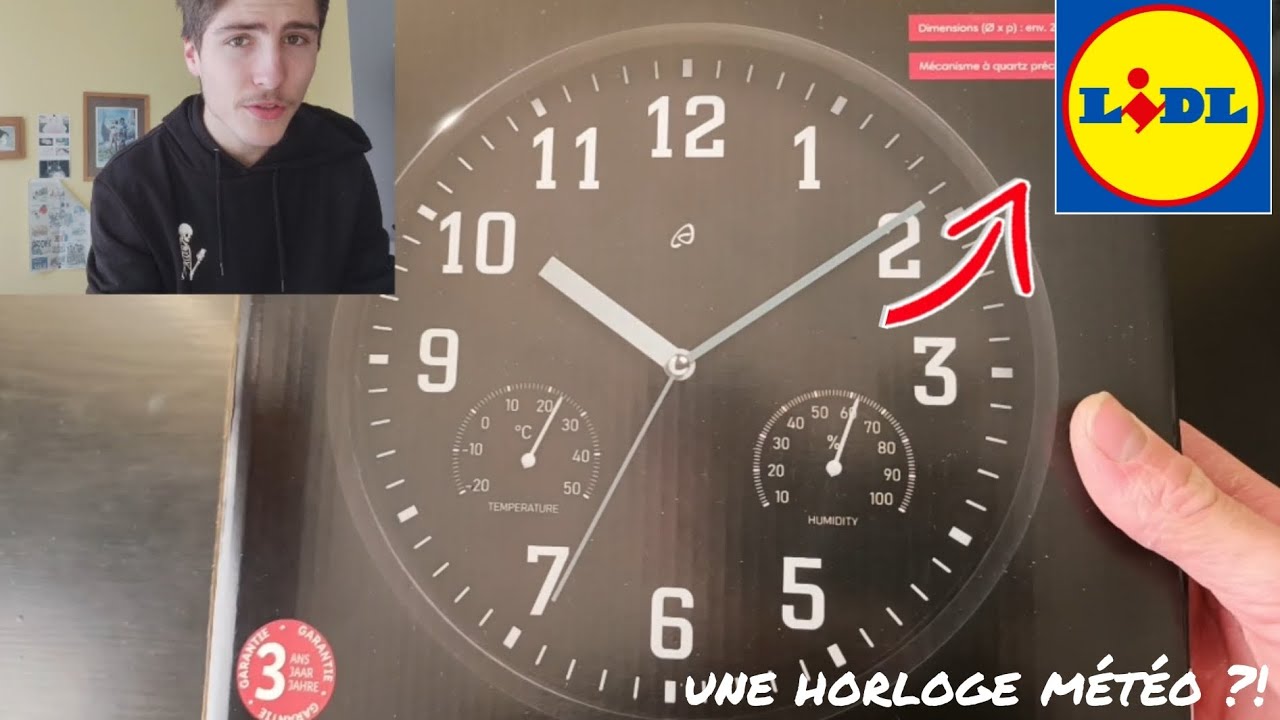 UNBOXING HORLOGE MÉTÉO LIDL -10 € | Point météo Mars 2024 🌤️