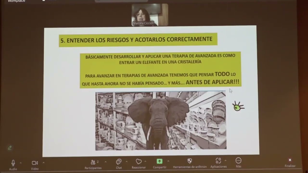 Marcela Ciccioli   Videoconfrrencia en Alicante   Avances científicos en Distrofias Hereditarias de