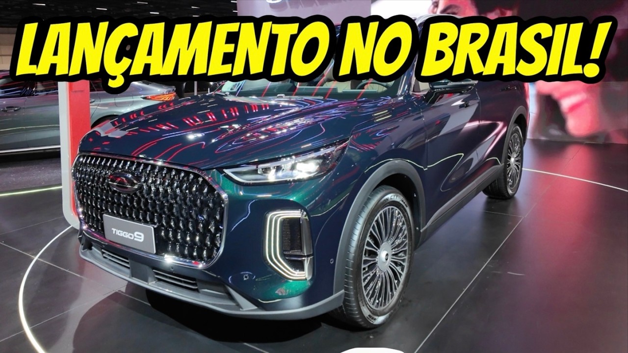 NOVO TIGGO 9 - LANÇAMENTO NO BRASIL! SUV DE LUXO HÍBRIDO E POTENTE!