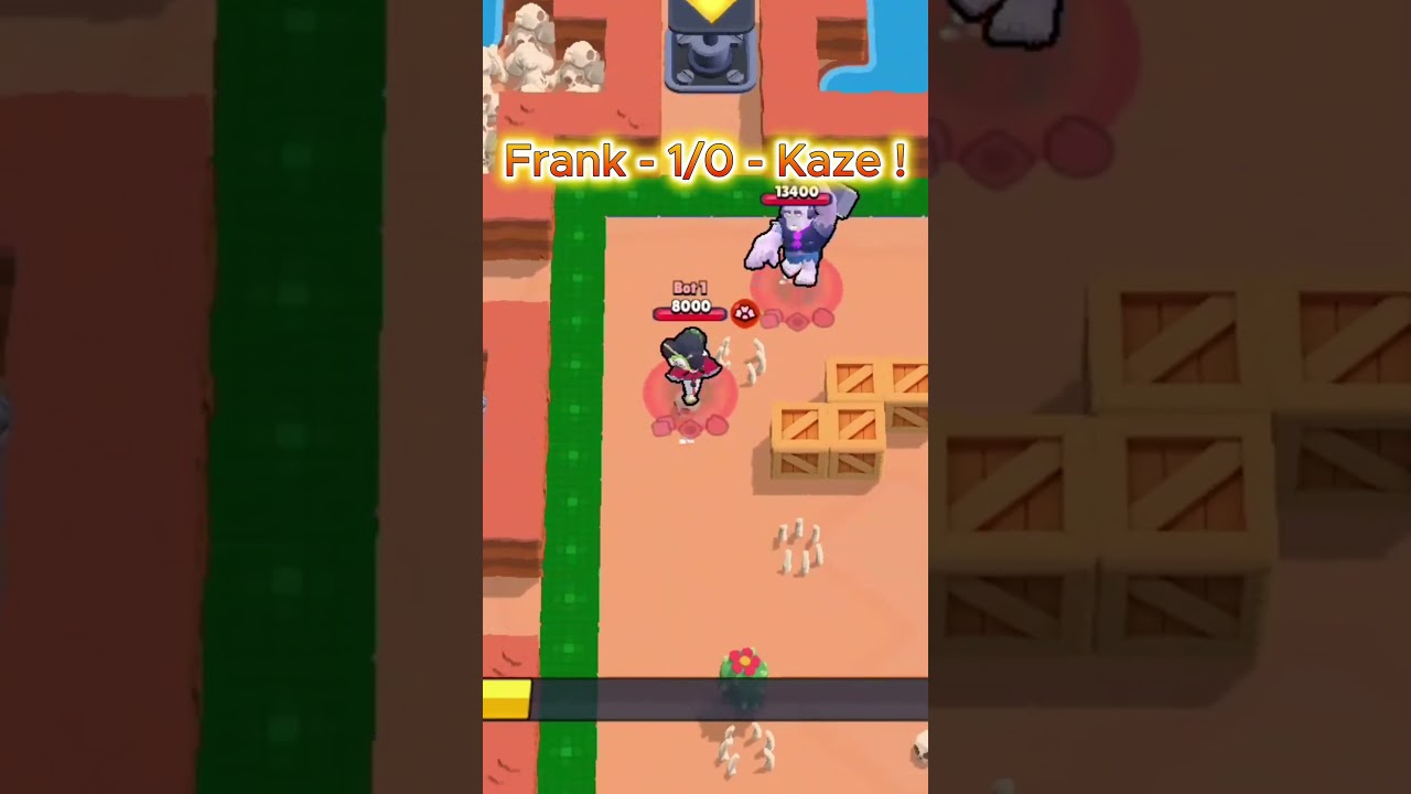 BOT FIGHT#14⚡️! FRANK VS KAZE⚔️#brawlstars #gameplayfr #supercell #botfight
