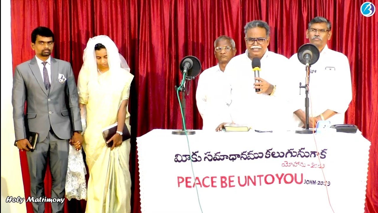 HOLY MATRIMONY ll RAVI KUMAR weds SREELATHA ll 27 Aug'21 ll  Bethel Kadapa