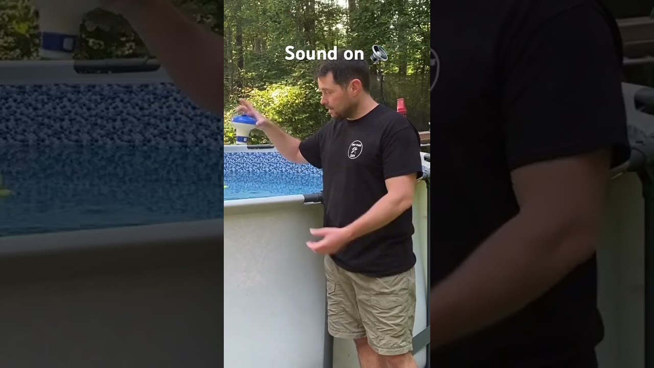 Pool tip: chlorine and chlorine dispensers #abovegroundpool #pool #chlorine