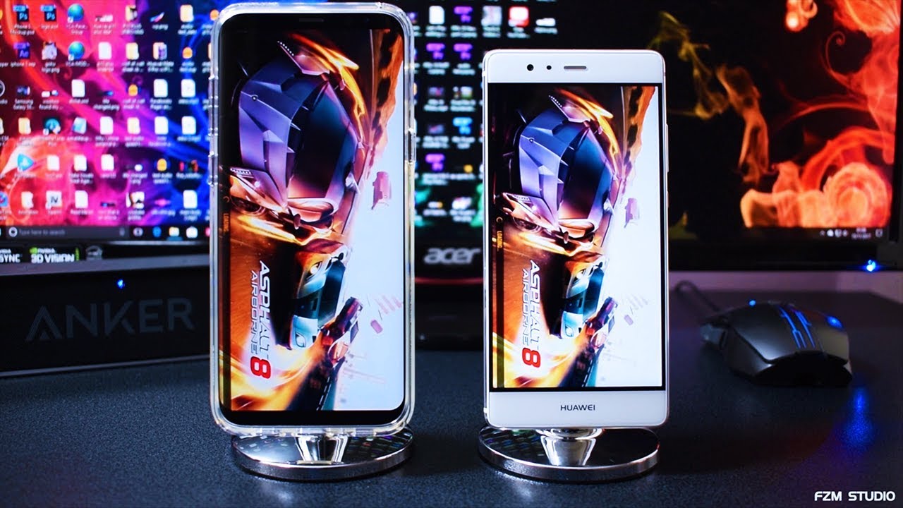 Samsung Galaxy S8 Plus VS Huawei P9 - Speed Test