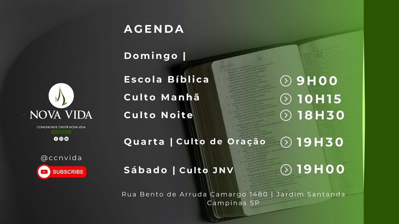 Culto Domingo | Noite | 08/02/2026