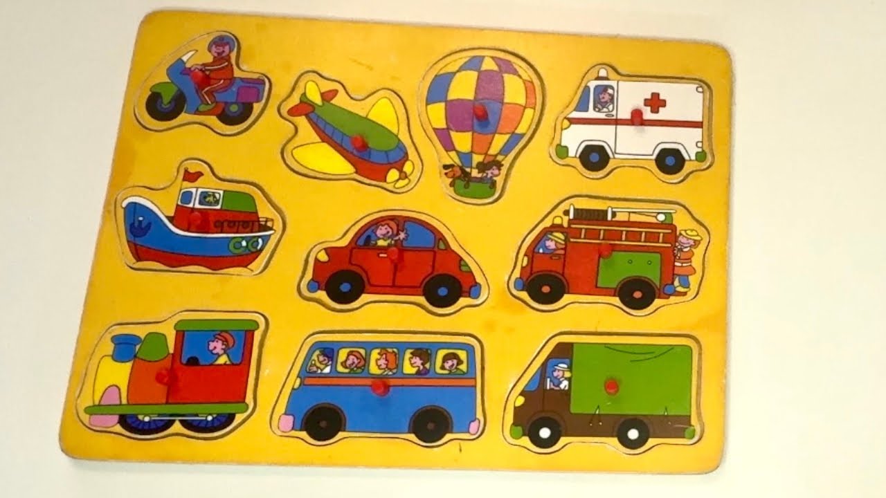 Best Vehicles Learn | Transportation Puzzle for Toddlers, Truck, Bus, Plane | Preschool education