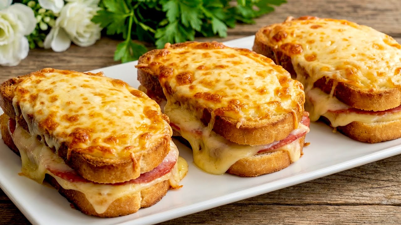 Ein einfaches und leckeres Rezept für ein Sandwich mit Käse! Niemand kennt dieses preiswerte Rezept.