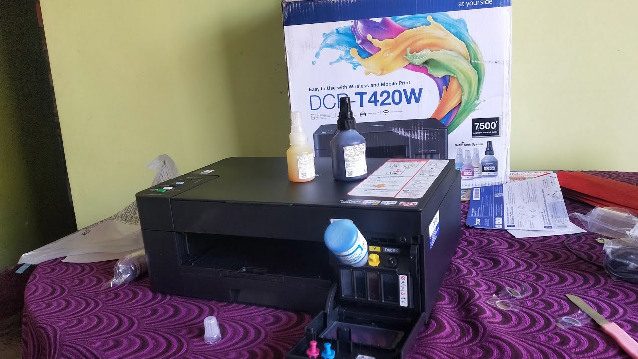 Brother DCP-T420W | Bother Wireless Printer | Unboxing and Setup