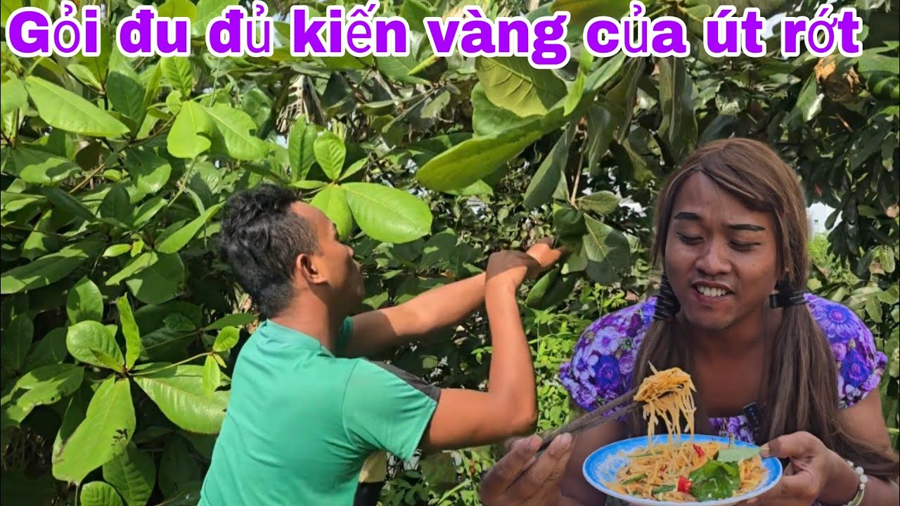 Út rớt miền tây gỏi đu đủ con kiến vàng ăn không chê 