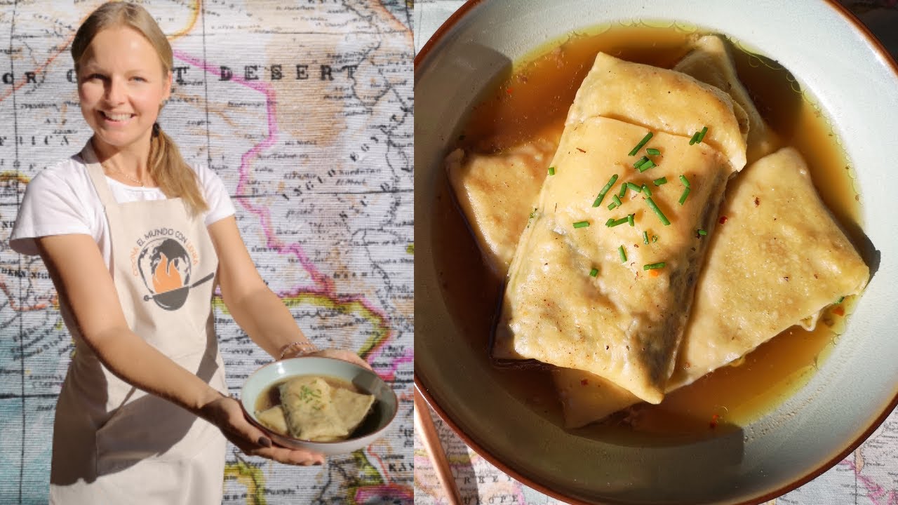 MAULTASCHEN - paso a paso de como hacer ravioles abiertos con caldo