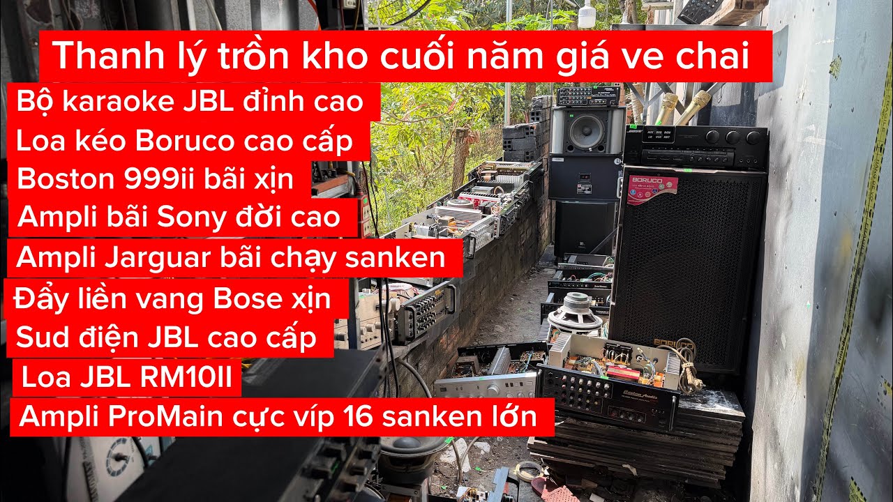 Loa ampli đẩy vang loa kéo chuyên karaoke thanh lý những ngày cuối năm. Bộ karaoke JBL cao cấp 