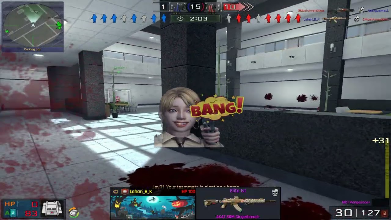 BlackShot OFFICE#112 Trying out smf knife and wolf fang speed for Rayne.