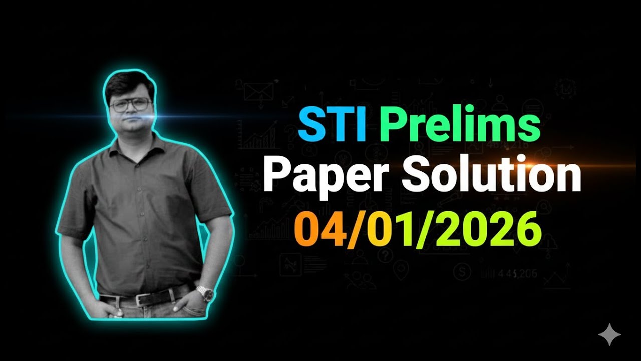 STI PRELIMS PAPER  2026 SOLUTION / એસ.ટી.આઈ પ્રિલિમ્સ પેપર ૨૦૨૬ સોલુંશન
