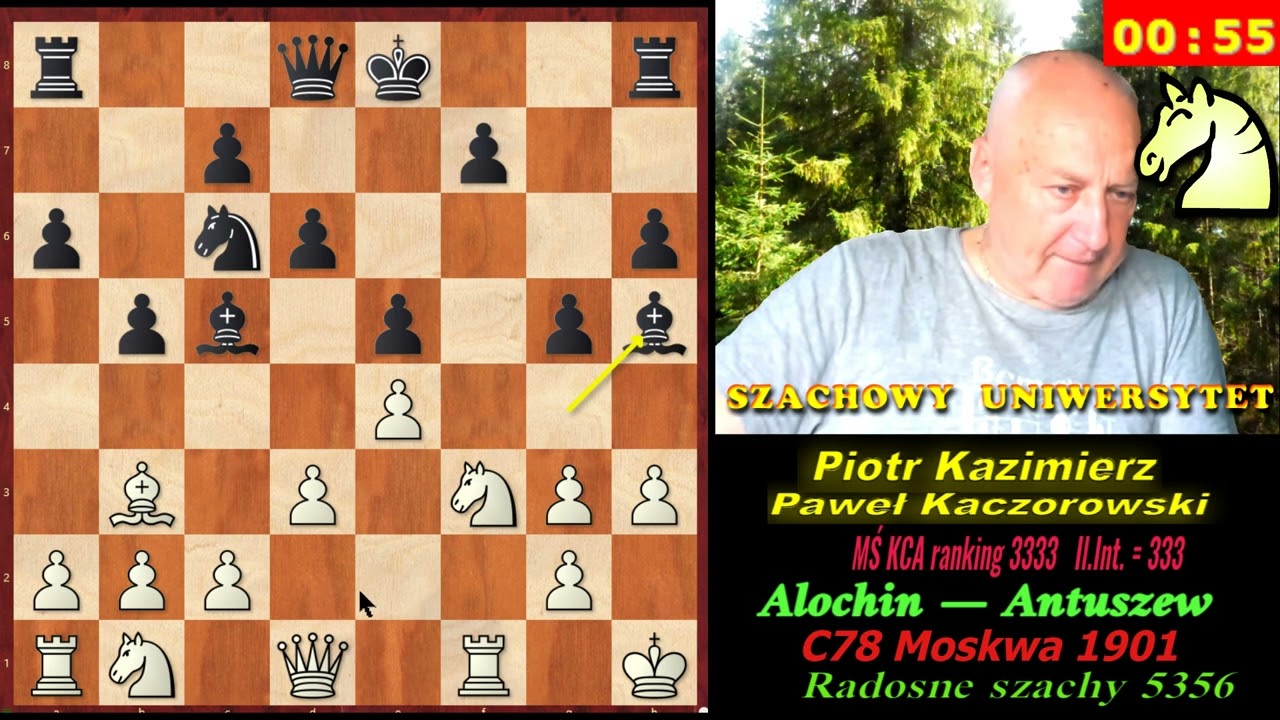 #Szachy. Kombinuj jak Alochin (86). C78. RS.5356