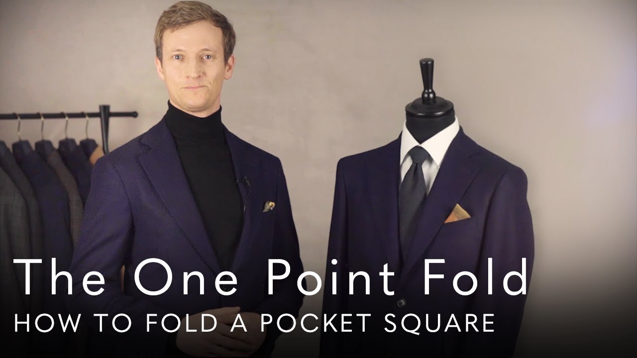 The One Point Fold - How To Fold A Pocket Square