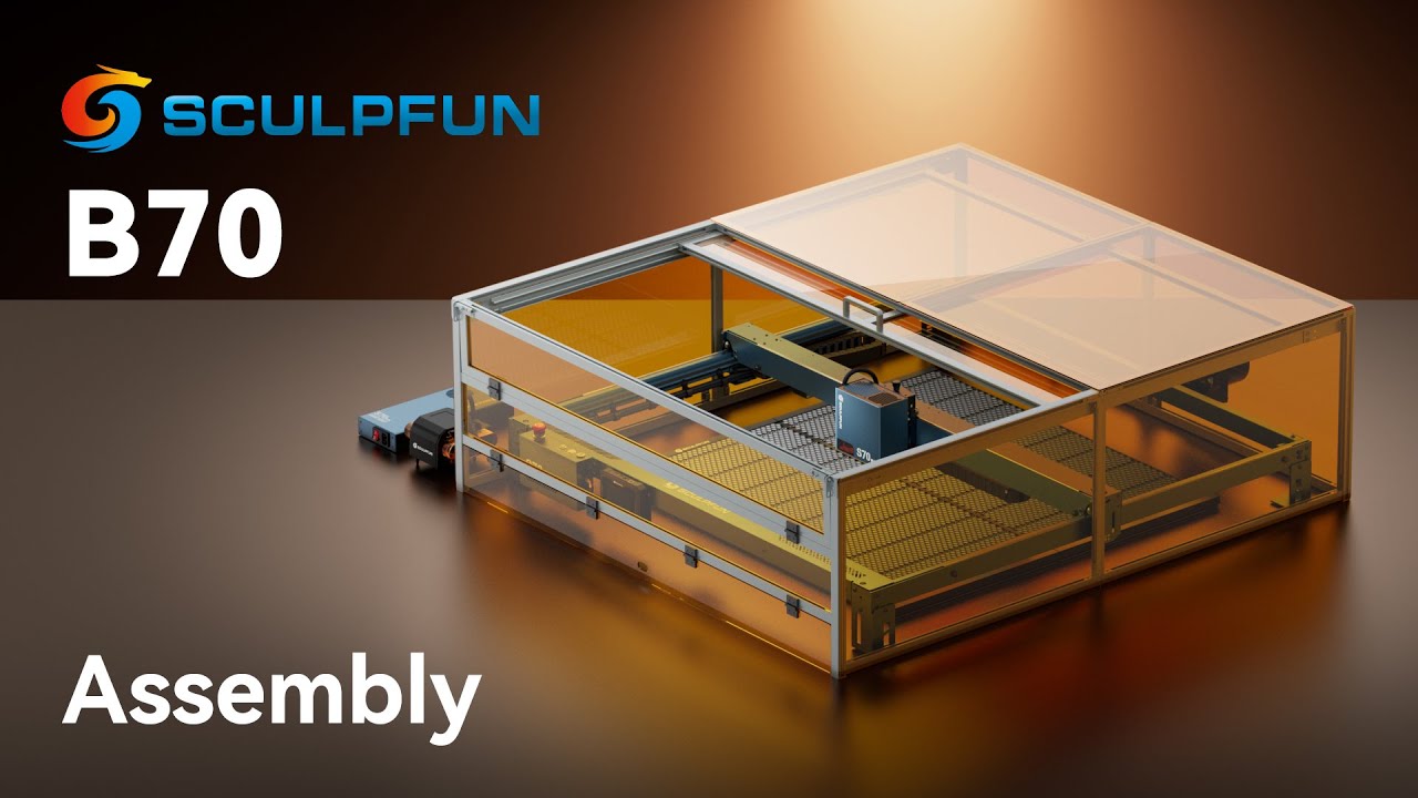 Sculpfun B70 Enclosure Fume Exhausted Box Installation Tutorial - Step By Step Guide!