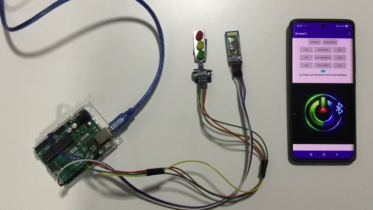 APP inventor con arduino a través del bluetooth