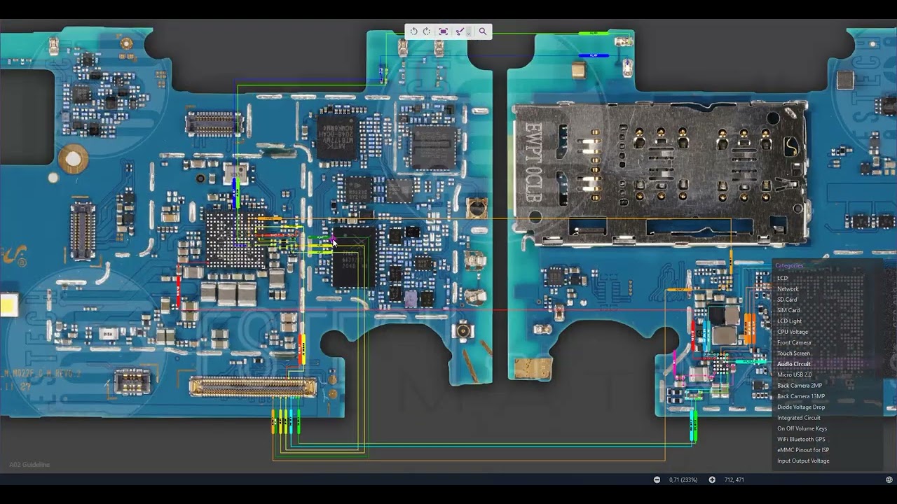ISP dan skema samsung A02 SM A022
