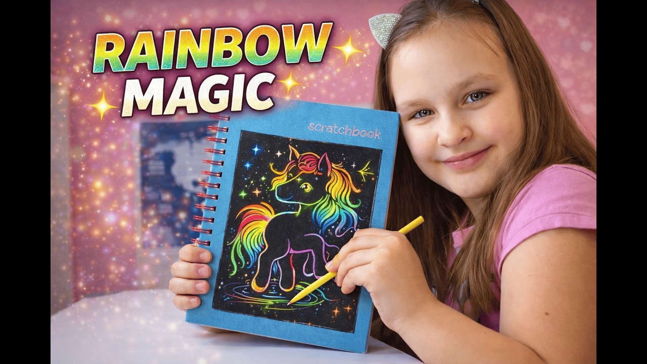 Scratch Art Book 🌈 Малюємо чарівного єдинорога