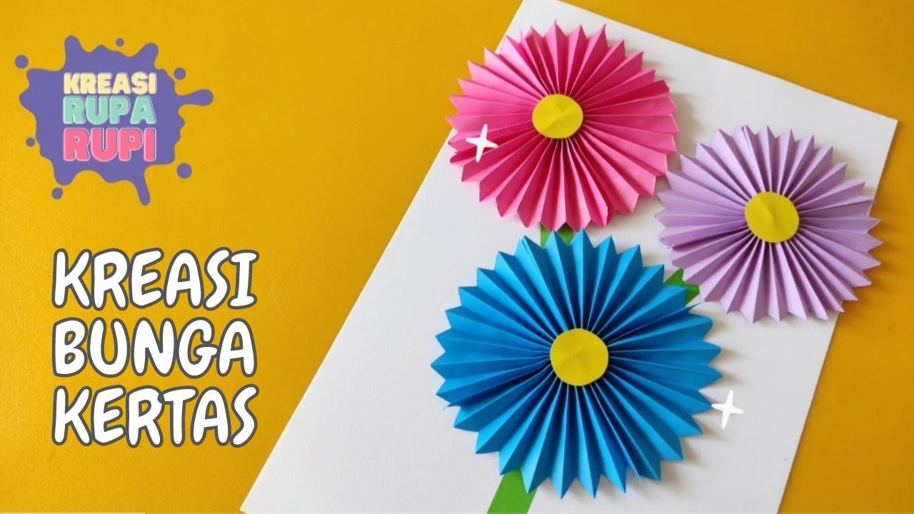 ❇️ Cara Bikin BUNGA Dari KERTAS ORIGAMI Yang Mudah Untuk Anak