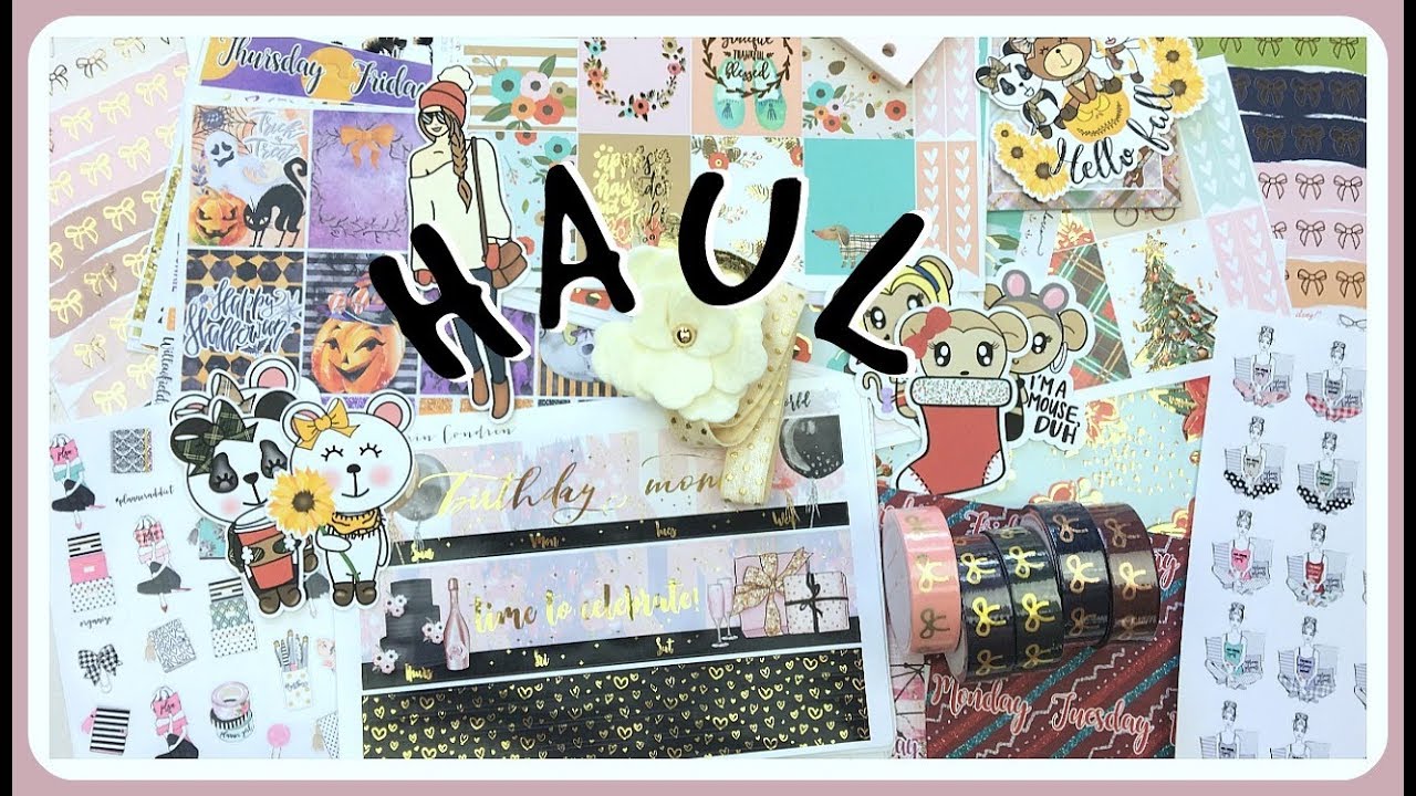 Planner Haul! Etsy Stickers, Accessories & More | Ft. DashBox