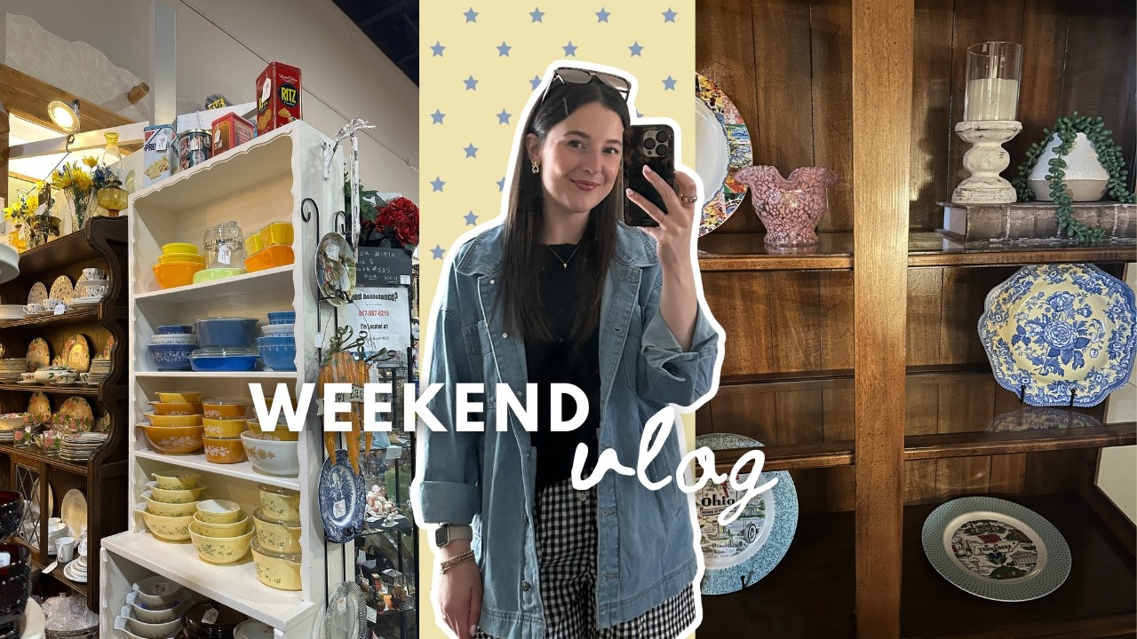 weekend vlog: antique mall, home things and Disney trip planning!