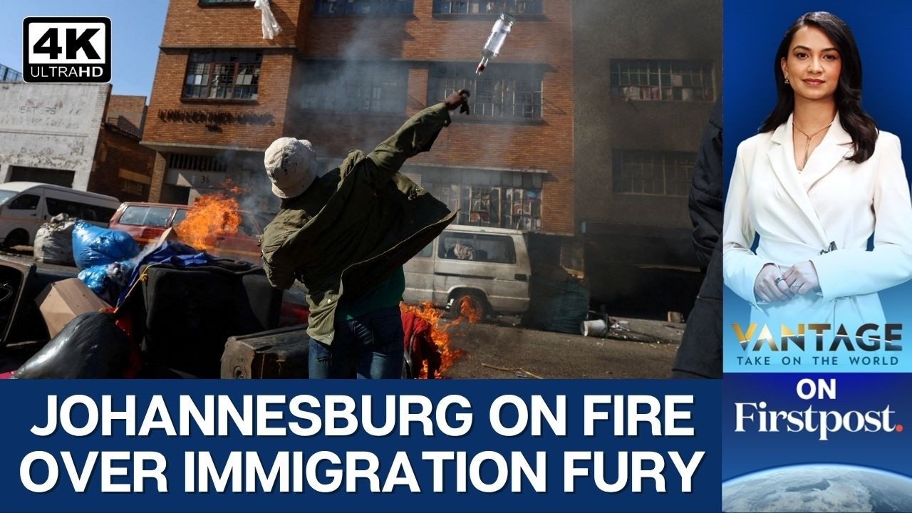 Антииммиграционные протесты в Йоханнесбурге переросли в насилие | Vantage на Firstpost | N18G | 4K