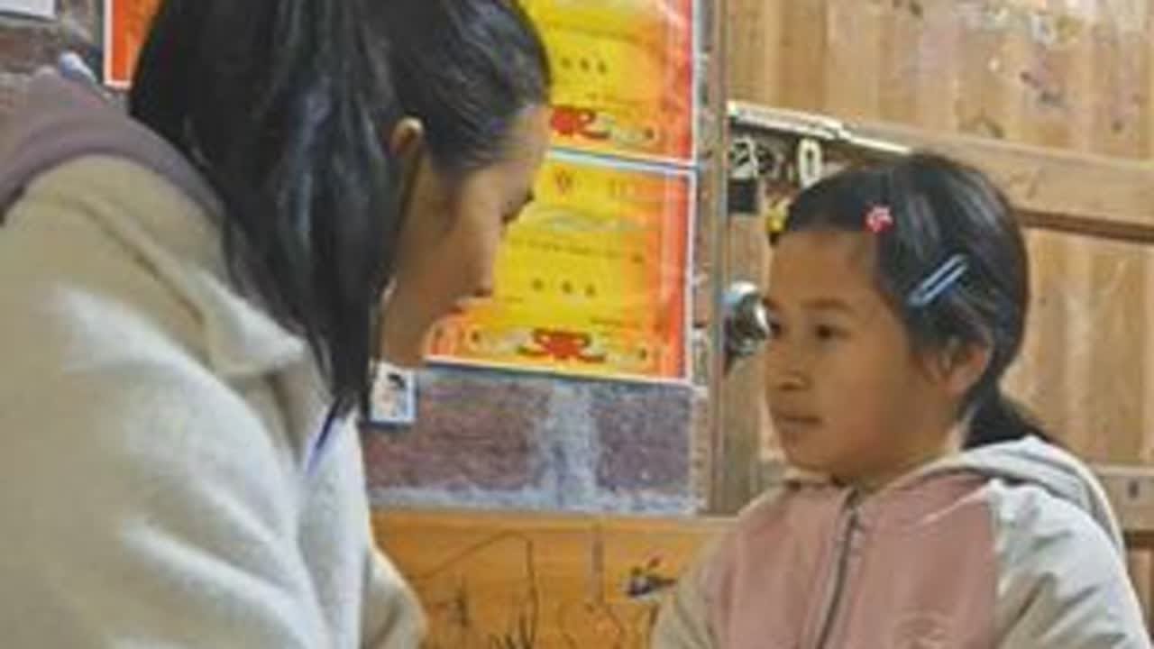 一对可爱的姐弟，两年前，他们的父母因故永远离开了他们，姐弟俩由叔叔抚养。在我们将近两年的陪伴下，姐弟俩变得活沷又开朗。