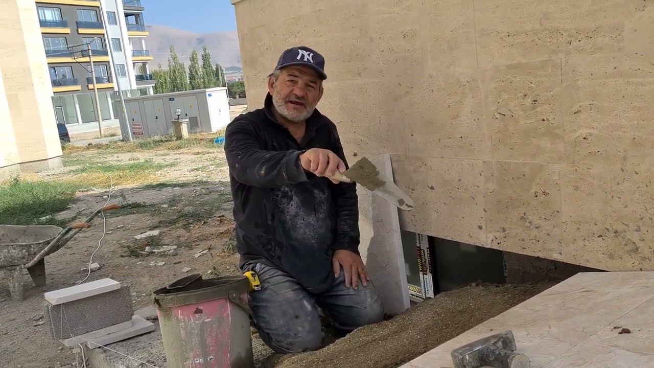 Mermer Engelli Rampası Nasıl Yapılır | Bej Mermer İle Engelli Çıkışı Nasıl Yapılır.