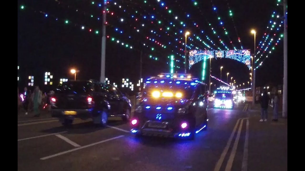 Lit up Charity Transit Van parade 2022 Blackpool Lights