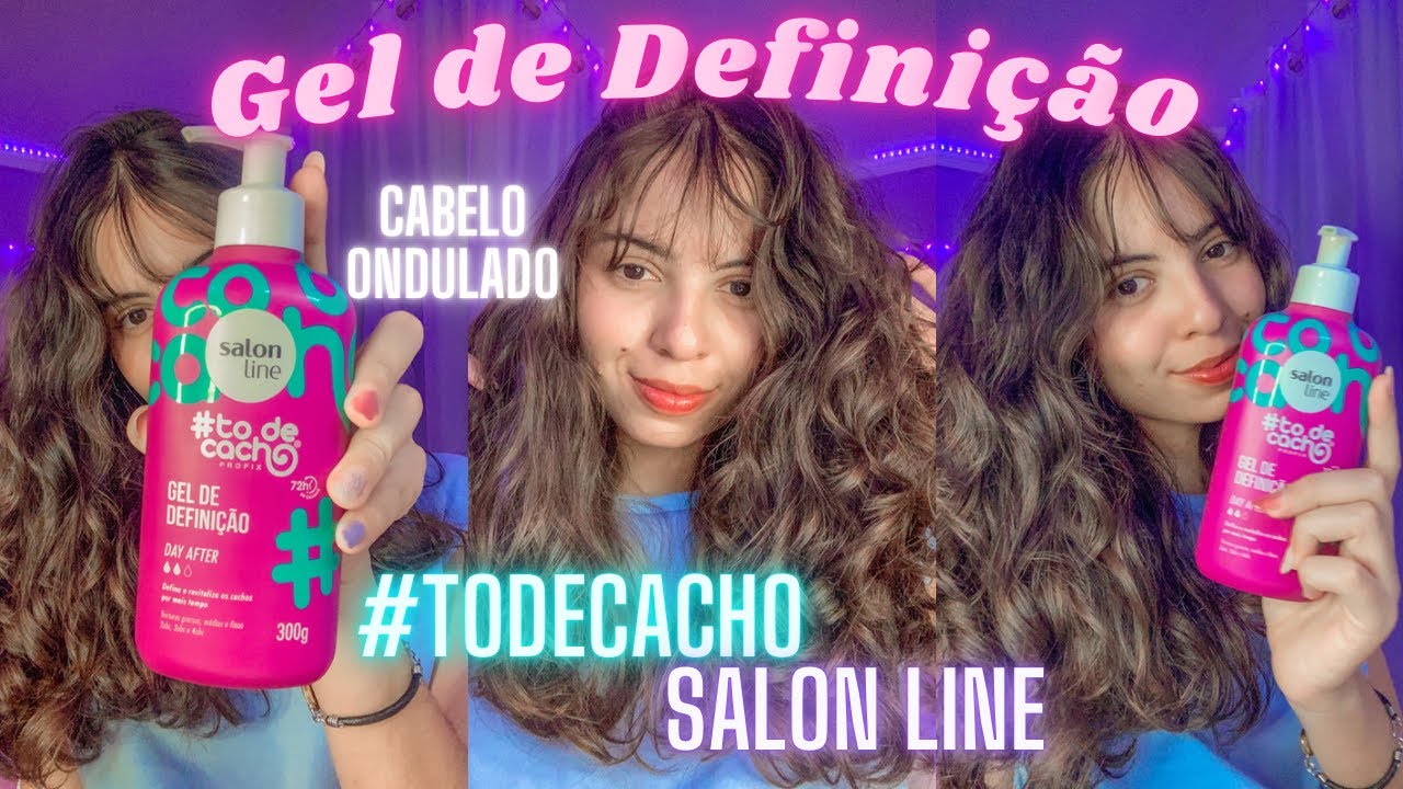 Testei o GEL DE DEFINIÇÃO #todecacho SALON LINE | Evelyn ✨