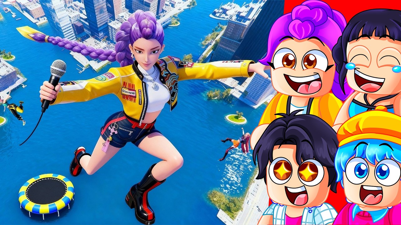 Реакция на уморительные K-pop кукол-оборотней из игры GTA 5, изображающих охотников на демонов!