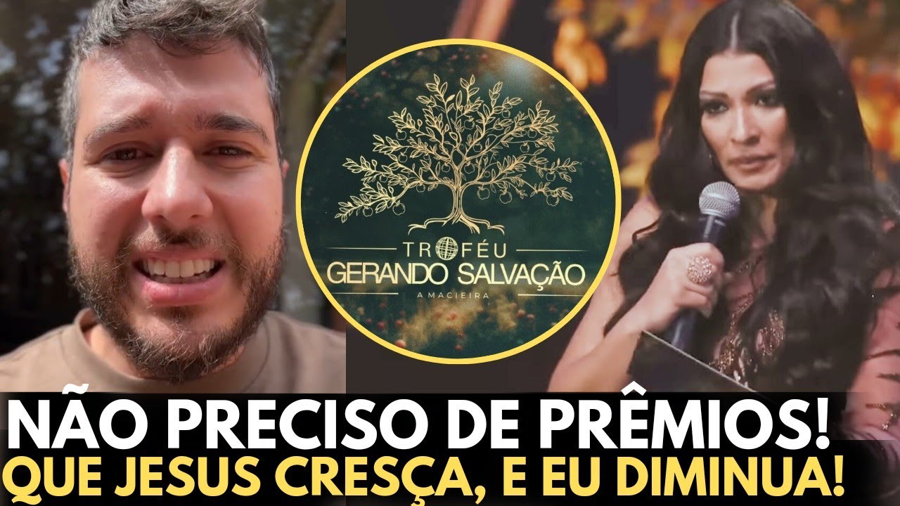 Vencedor do Troféu Gerando Salvação que não foi à premiação traz forte reflexão aos cantores gospel