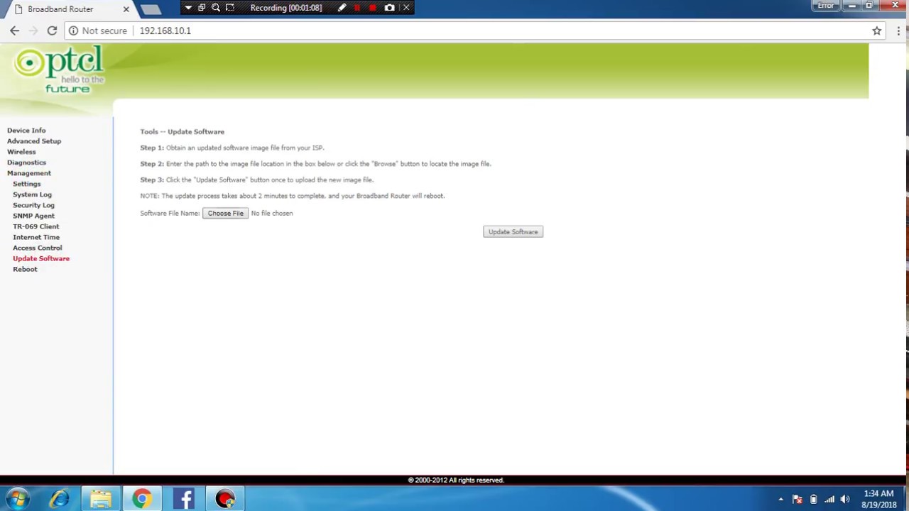How to update PTCL router and Download PTCL original Firmware