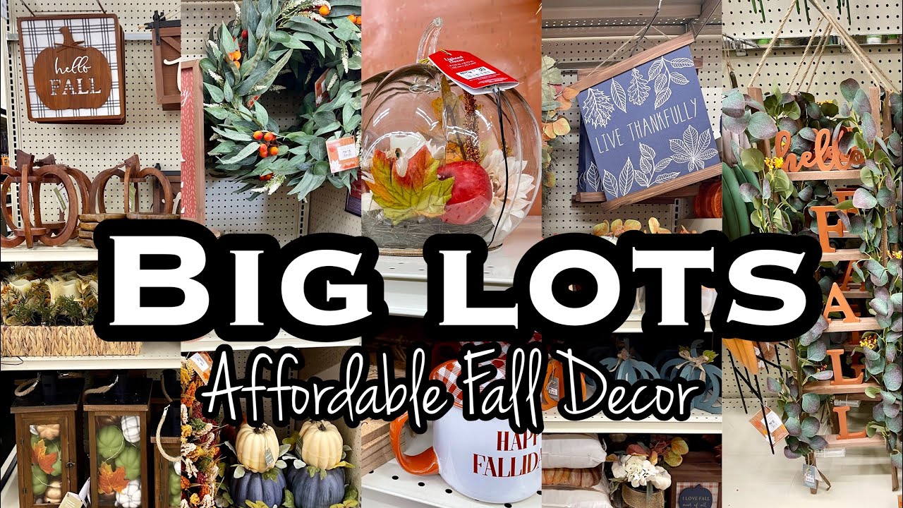 BIG LOTS FALL DECOR 2022 FULL COLLECTION &bull; SHOP WITH ME