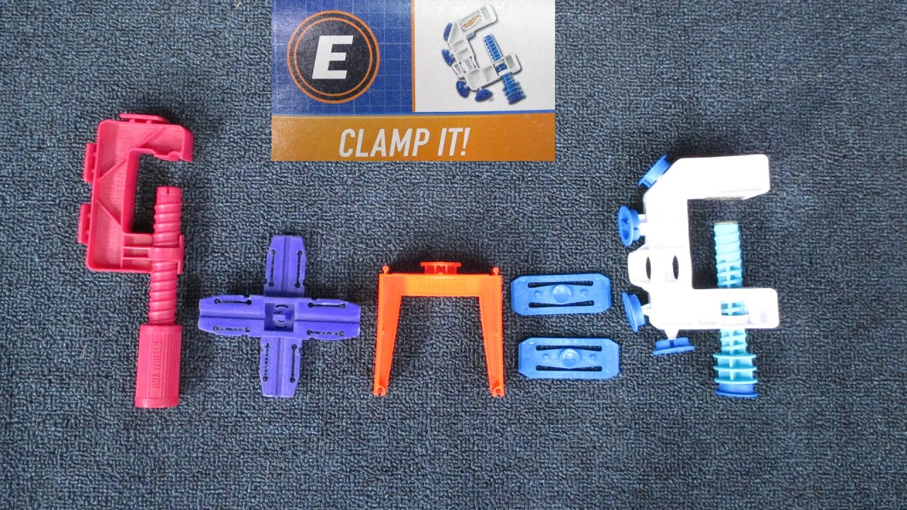 Hot Wheels Track Builder Clamp It! This ain't your grandpa's clamp! Part E
