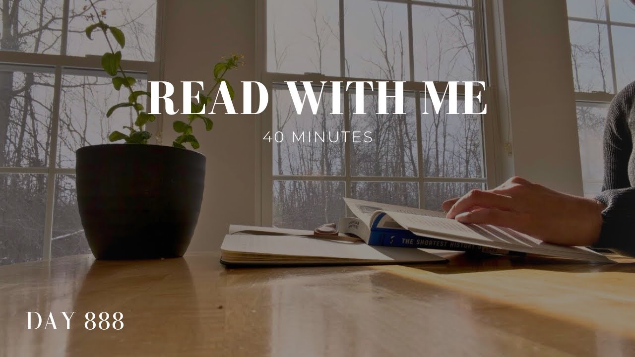 Read With Me ☀️ Sunny Window | 40 Minutes of Quiet Focus (No Music) | Calm Study Session | Day 888
