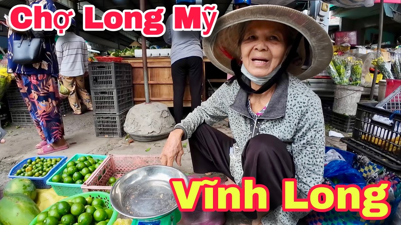 Chợ Long Mỹ Mang Thít Vĩnh Long Người Lớn Tuổi Khó Khăn Hạnh Phúc Nhận Quà Từ Mỹ | Khương Nhựt Minh