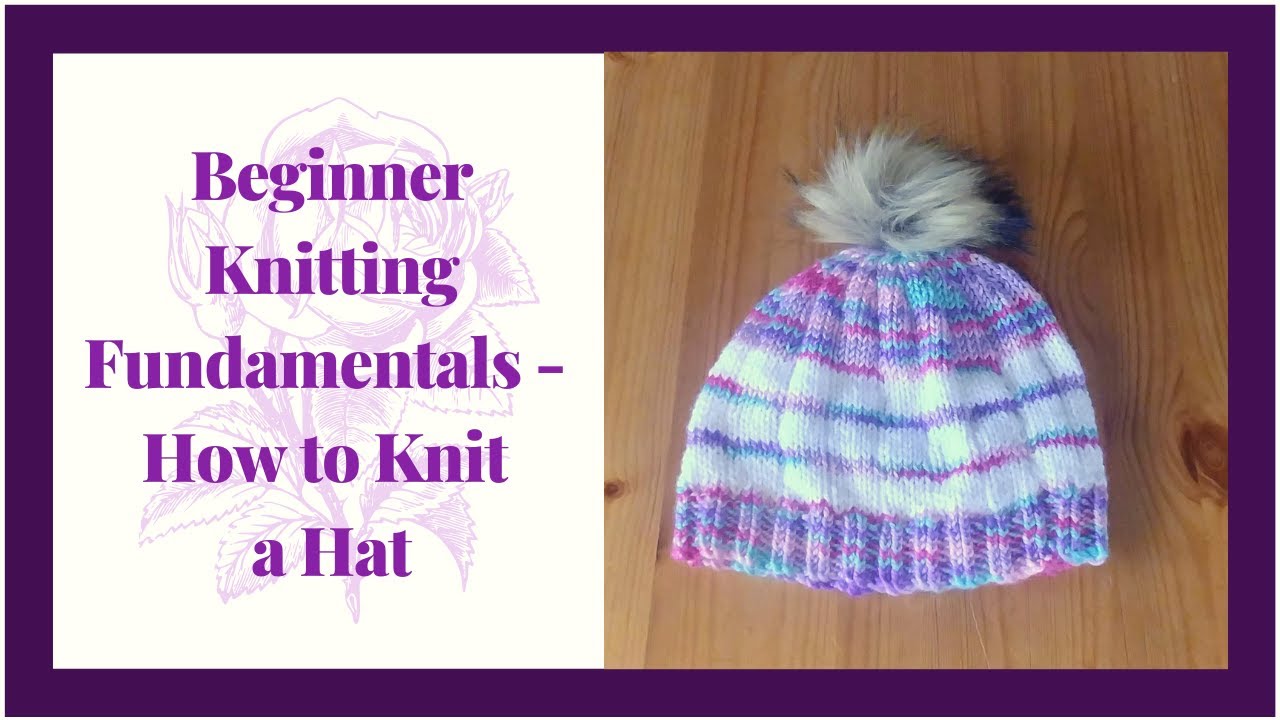How to KNIT the BODY of a HAT on Double Pointed and Round Needles | Beginner Knitting