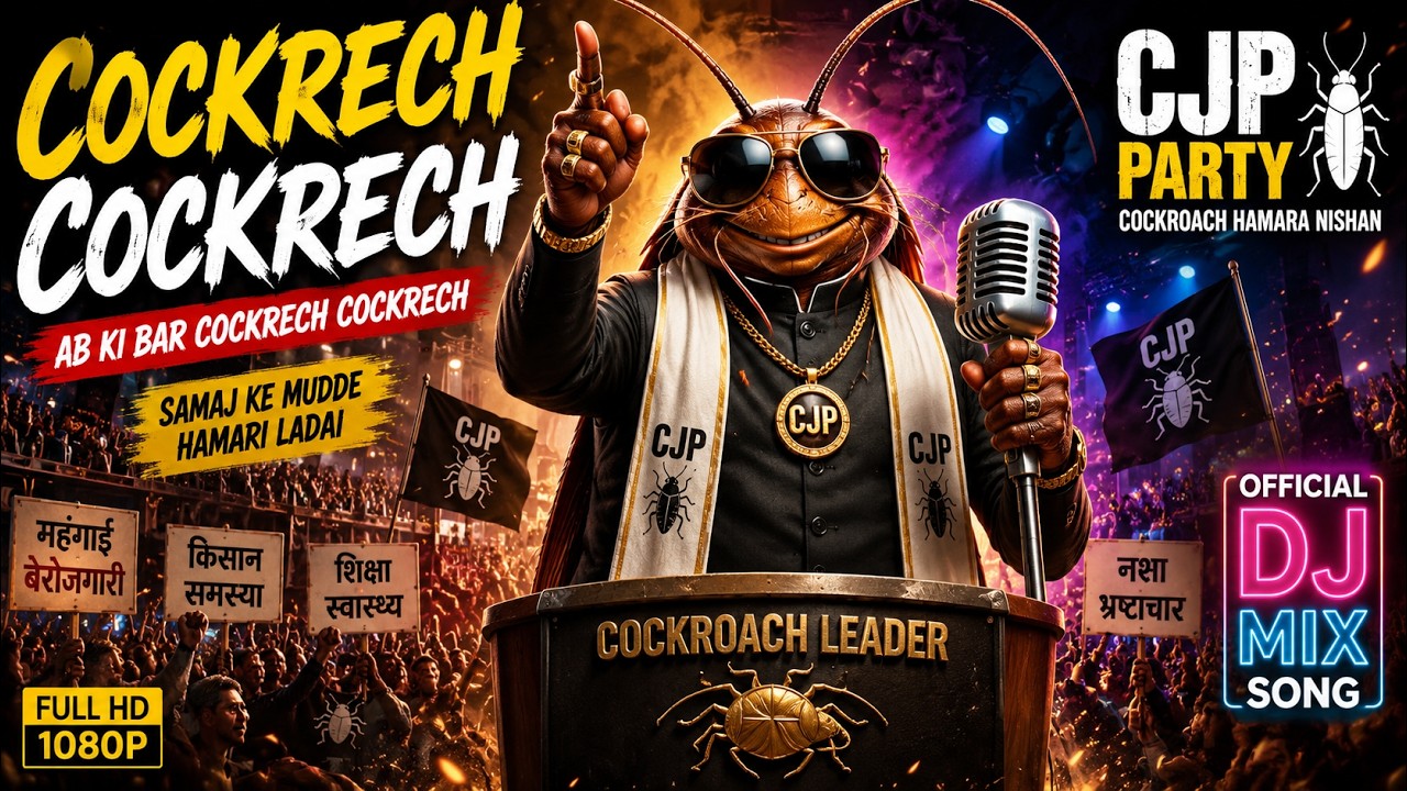 Cockroach Cockroach Janta Party Anthem | Official Music Video | CJP | New Haryanvi Song 2026