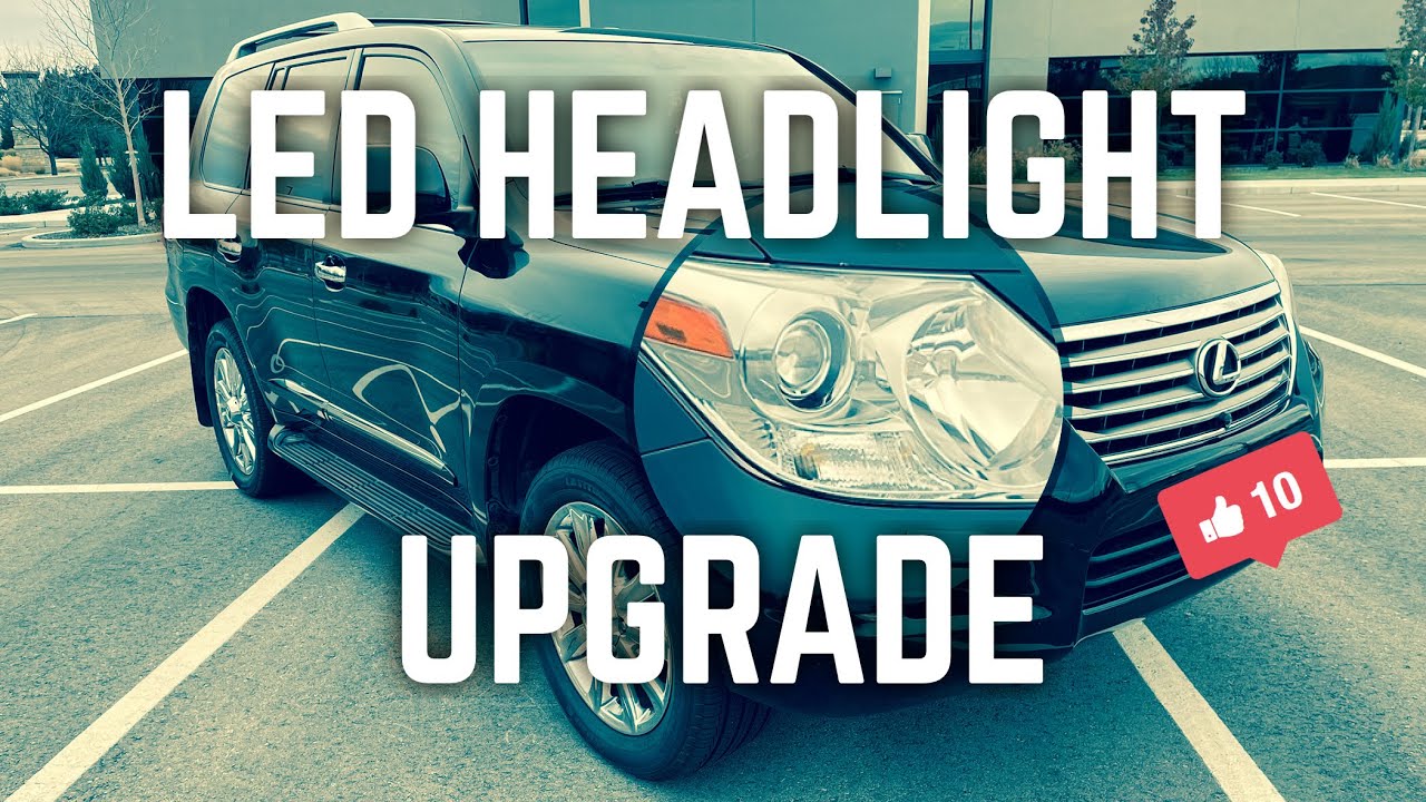 Lexus LX570 LED Low Beam Upgrade - Beamtech Fanless Headlight Bulbs