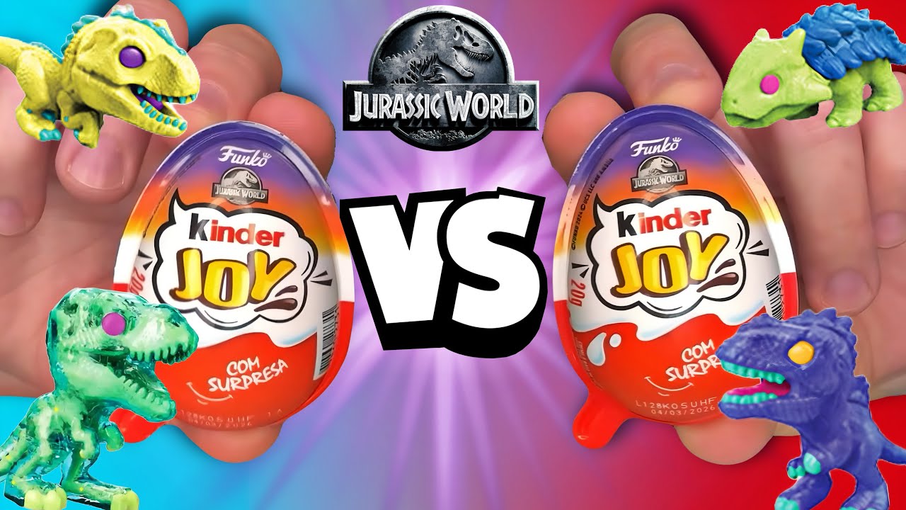 BATALHA KINDER JOY JURASSIC WORLD FUNKO 2025! PETER TOYS