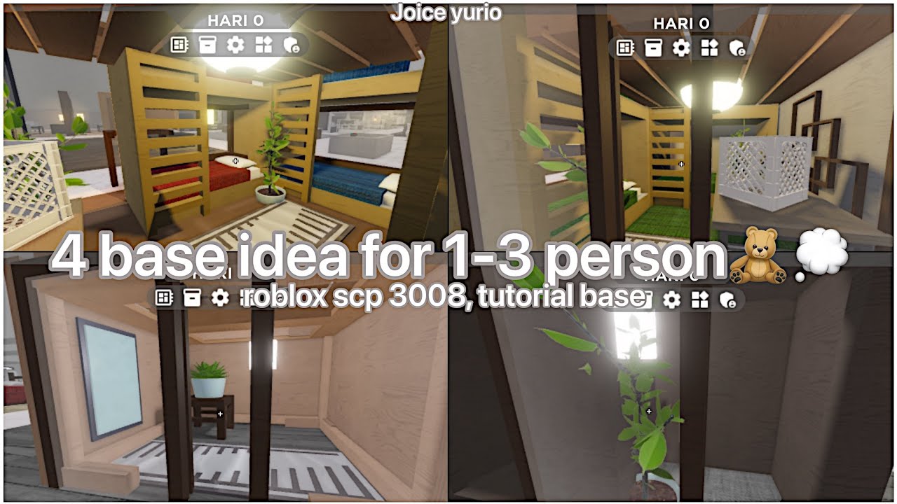 ♡ 4 base idea for (1, 2, 3) people. ⛅️💭 roblox scp 3008 indonesia.