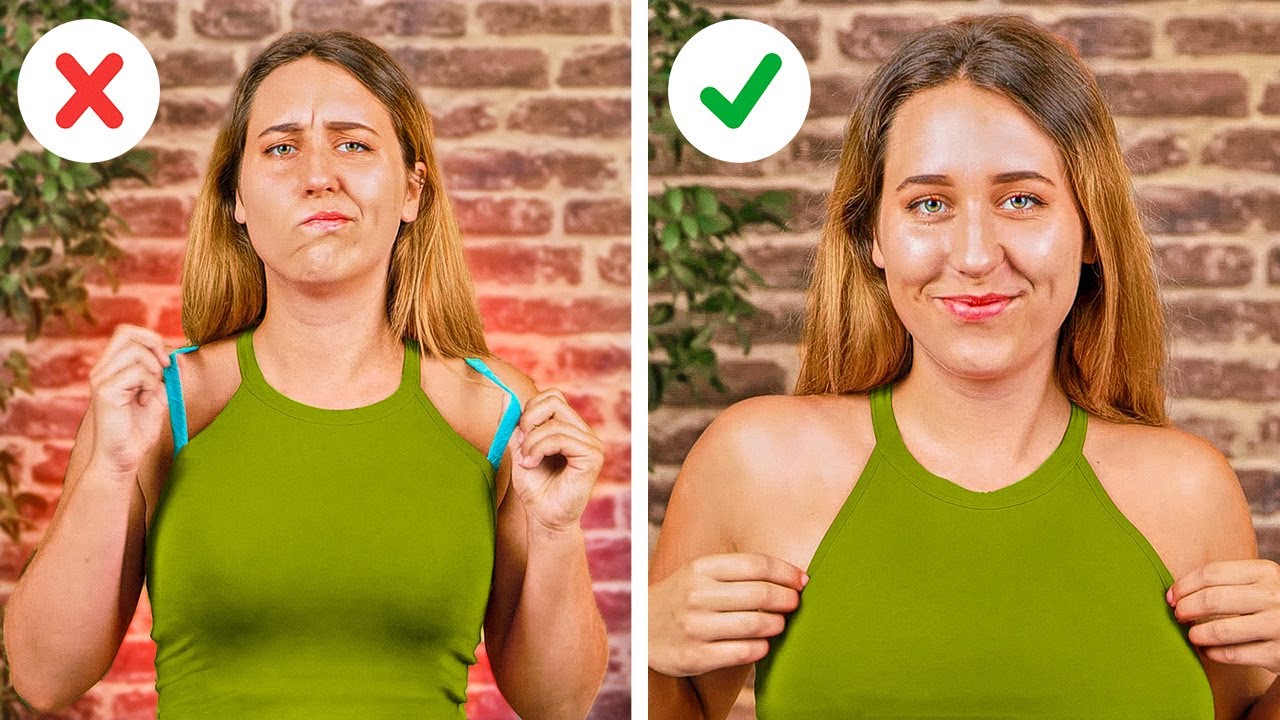 32 Useful BRA HACKS Every Girl Should Know || 5-Minute Tips For Any Situations!