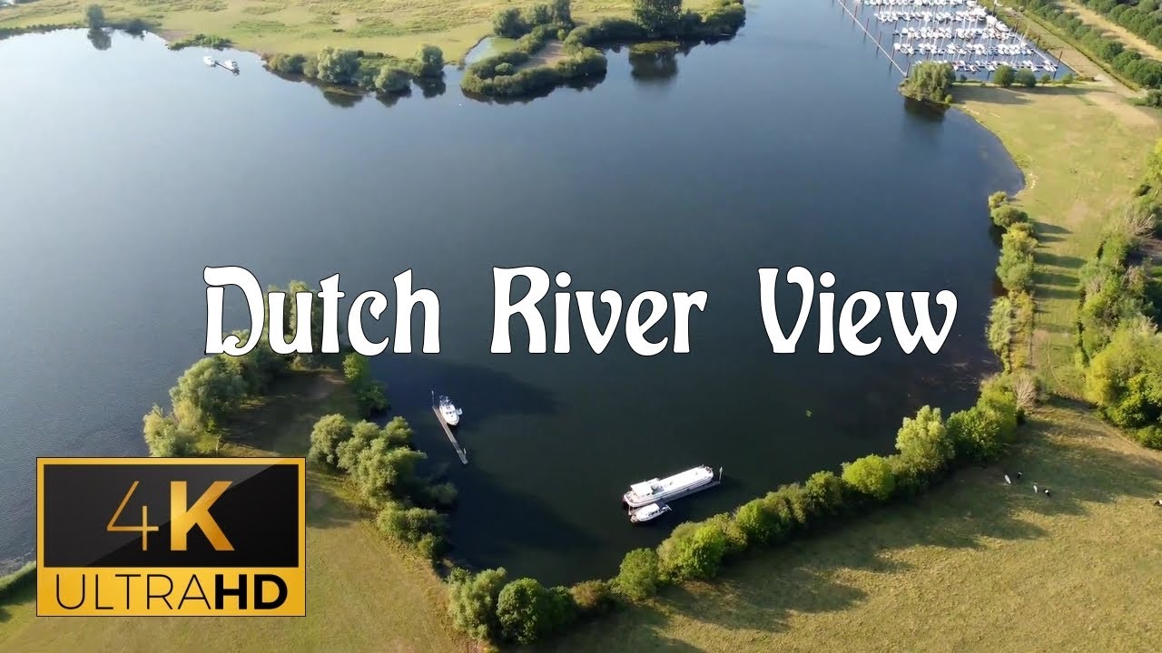 Asseltse Plassen Asselt | 4K drone film ambient at the Dutch river