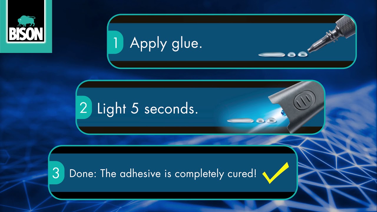 BISON LED Light Booster - a totally new experience in glueing