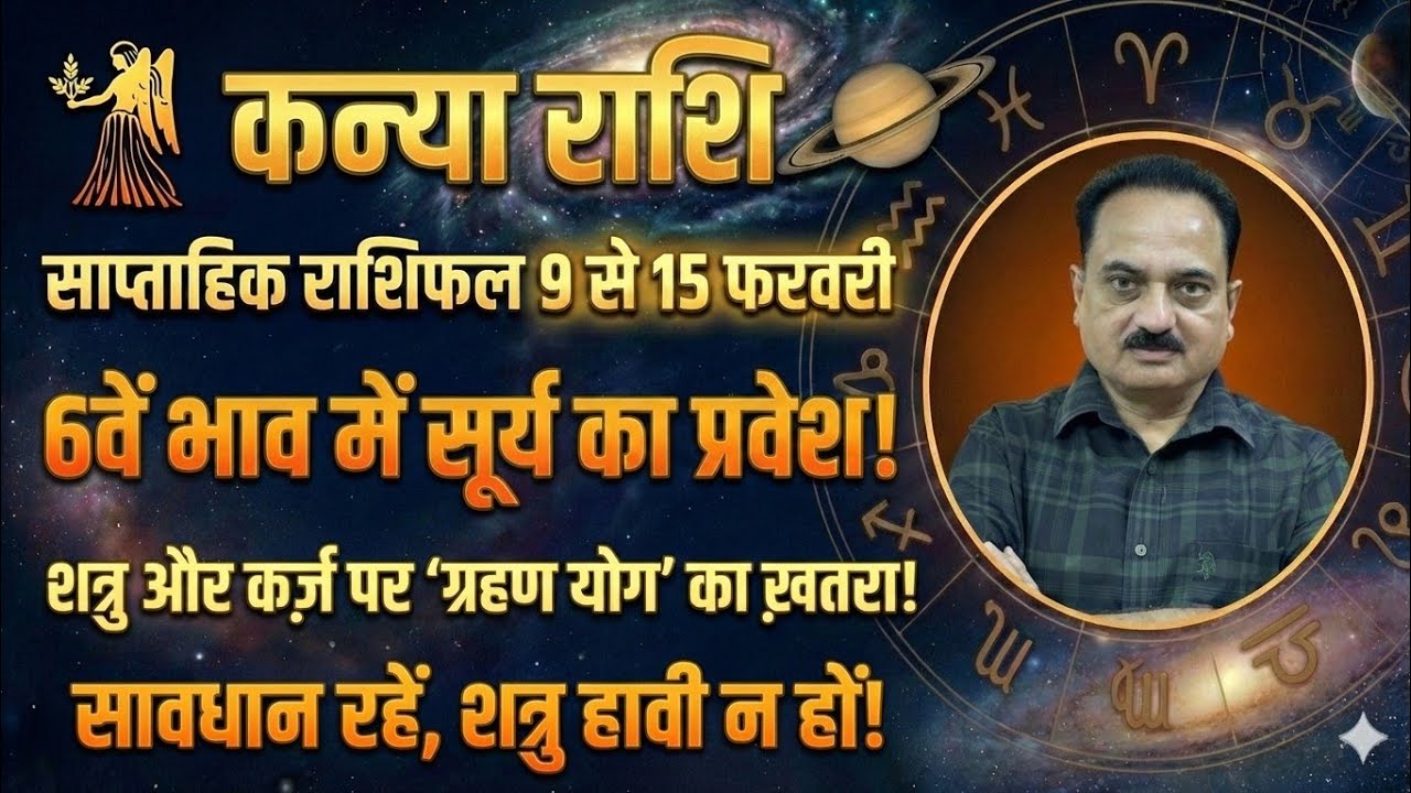 कन्या राशि: 13 फरवरी से शत्रु होंगे पस्त! 6वें भाव में 4 ग्रह | Kanya Rashi 9-15 Feb #kanya #virgo