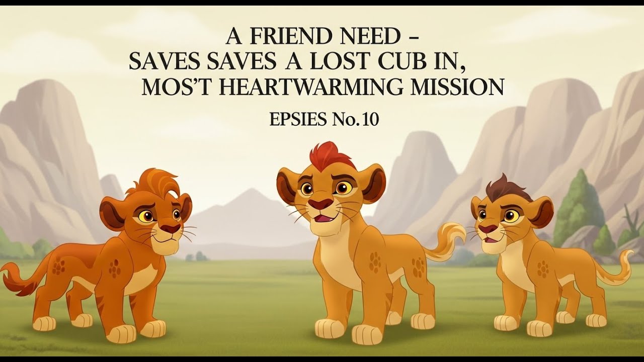 “A Friend in Need – The Lion Guard Saves a Lost Cub | Kion’s Most Heartwarming Mission” EP=10