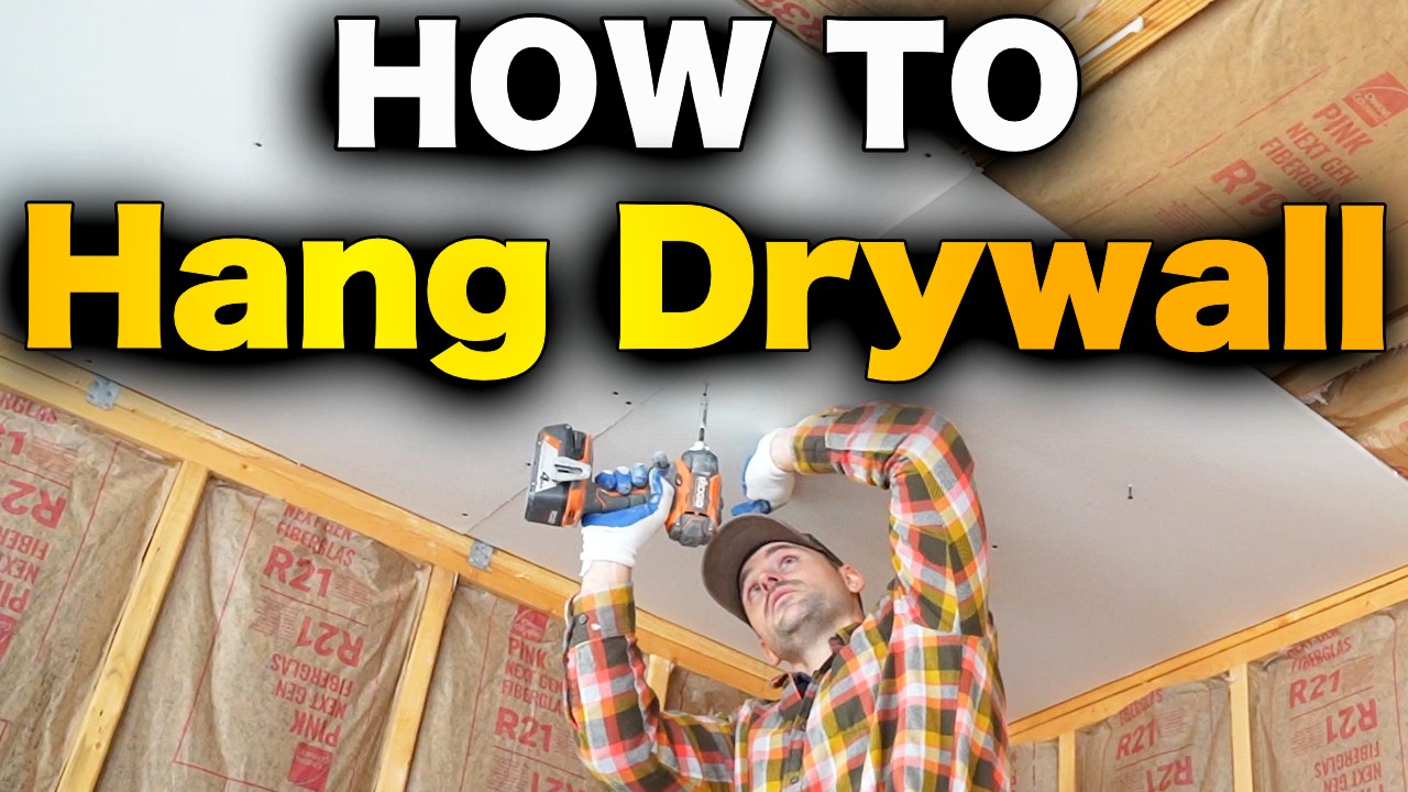 How To Hang Drywall - BEGINNERS GUIDE