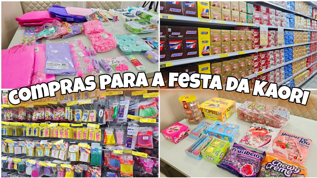 PREPARATIVOS DA FESTA ANIVERSÁRIO |COMPRAS ASSAÍ ATACADISTA | COMPREI OS DOCES PARA AS LEMBRANCINHAS