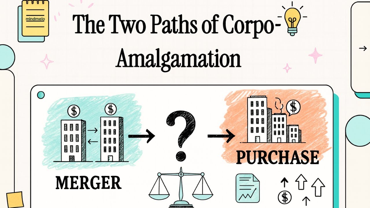 Merger vs Purchase: The Two Paths of Corporate Amalgamation (Easy Explanation)